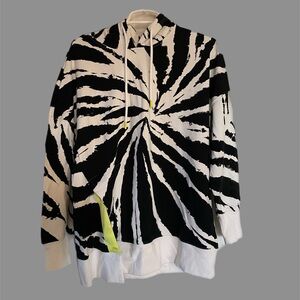 Fabletics Monochrome Spiral  tide  die hoodie